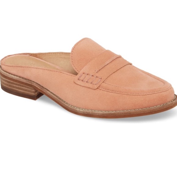 Madewell Shoes - NEW Madewell Elinor Suede Loafer Mule Dusty Clay